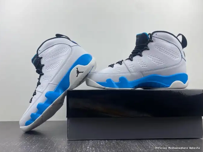 Official Maikesneakers Blue Air Jordan 9 Powder FQ8992-101 0522